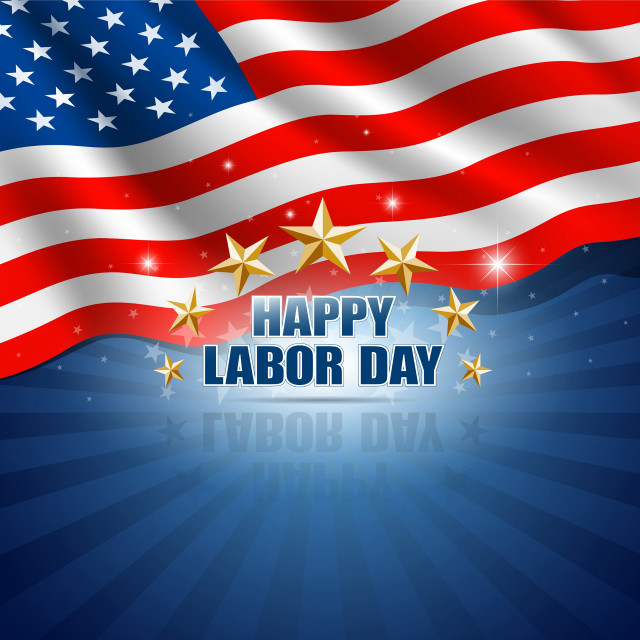 Happy labor day american flag free wallpaper for tablet - medium preview image