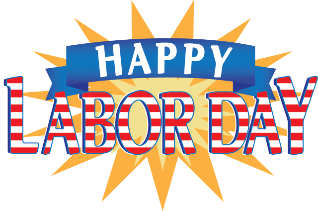Happy labor day sign sunburst free wallpaper for desktop - medium preview image