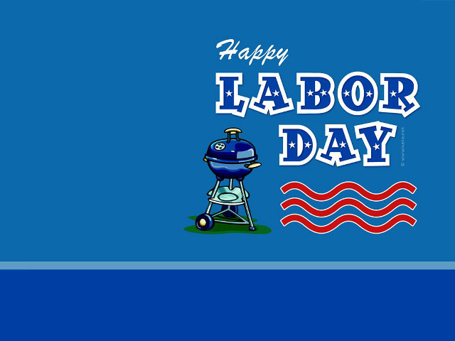 Happy labor day bbq grill free wallpaper for desktop - medium preview image