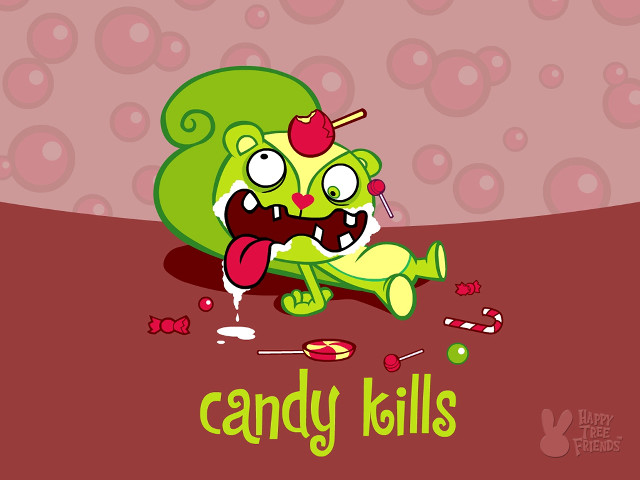 Cartoon character candy mouth candy free wallpaper for desktop - medium preview image