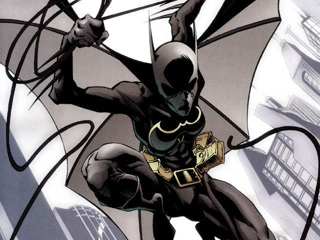 Batman flying air bat extended free wallpaper for desktop - medium preview image