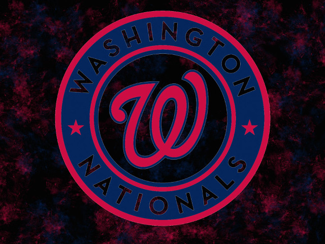Washington nationals logo red blue free wallpaper for desktop - medium preview image