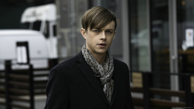 Man black jacket scarf truck free wallpaper for desktop - medium preview image