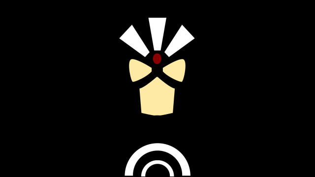 Black white logo red eye free wallpaper for desktop - medium preview image