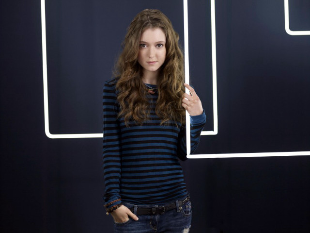 Woman neon sign finger up free wallpaper for desktop - medium preview image