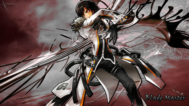 Woman sword red background black #2 free wallpaper for desktop - medium preview image