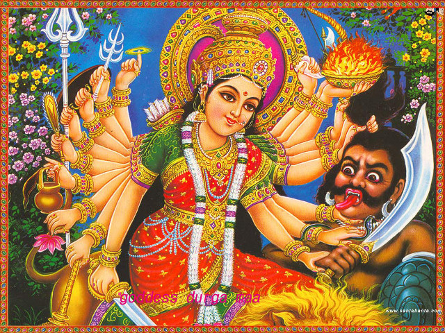 Woman holding bowl of fire free wallpaper for desktop - medium preview image