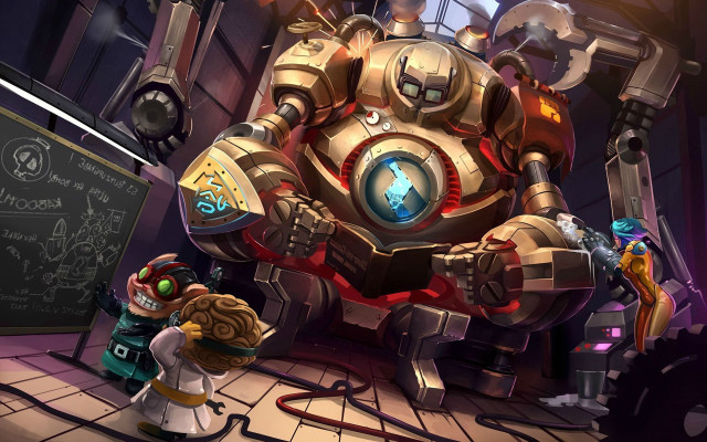 Cartoon character giant robot chalkboard #2 free wallpaper for desktop - medium preview image