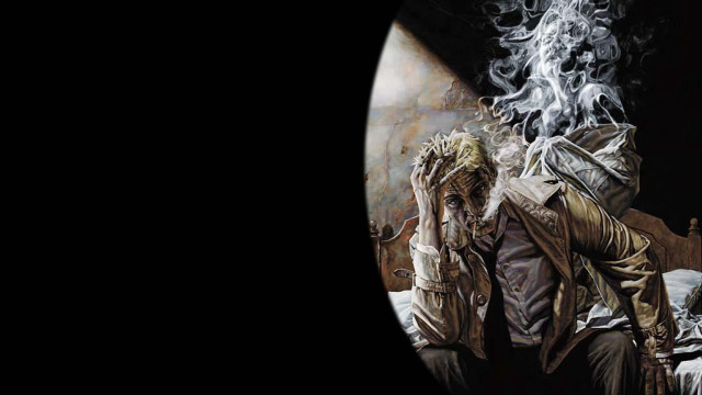 Man chair cigarette smoke relaxing free wallpaper for desktop - medium preview image