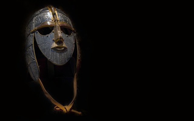 Mask gold decoration black background free wallpaper for desktop - medium preview image
