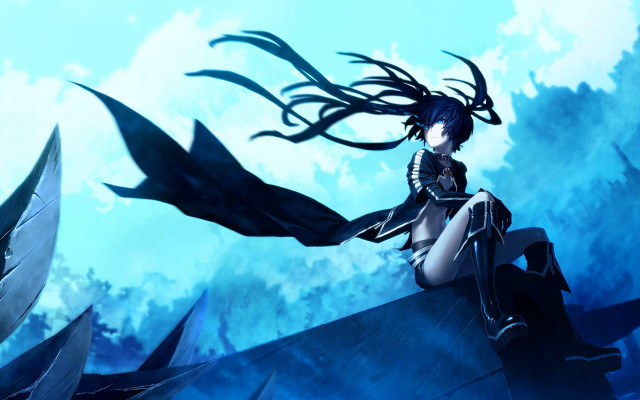 Woman boat ocean bird flying free wallpaper for desktop - medium preview image