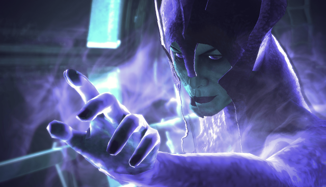 Male character purple costume serious free wallpaper for desktop - medium preview image