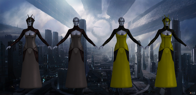 Women dresses cityscape clock group free wallpaper for desktop - medium preview image