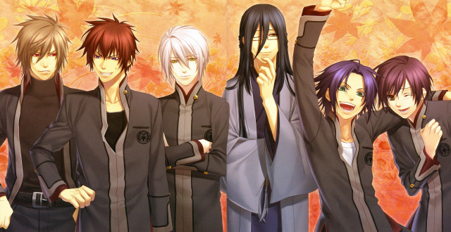 Anime group hands up obscured free wallpaper for desktop - medium preview image