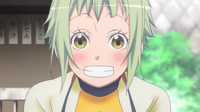 Green hair yellow shirt tree free wallpaper for desktop - medium preview image