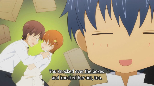 Kissing couple room boxes caption free wallpaper for desktop - medium preview image