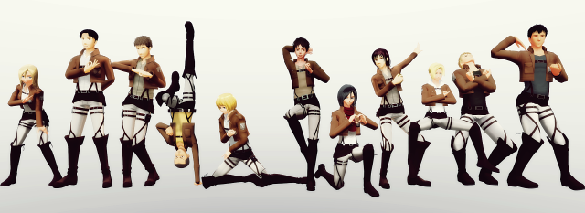 Animated people guns posing group free wallpaper for desktop - medium preview image