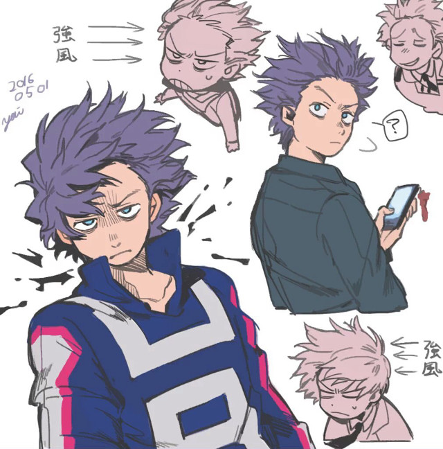 Purple hair guy phone blue free wallpaper for tablet - medium preview image