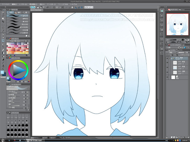 Cartoon character blue eyes white #2 free wallpaper for desktop - medium preview image