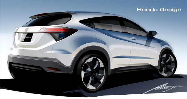 White honda suv rear artistic free wallpaper for desktop - medium preview image