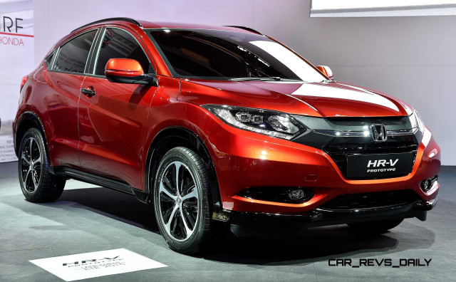 Red honda hrv car show free wallpaper for desktop - medium preview image