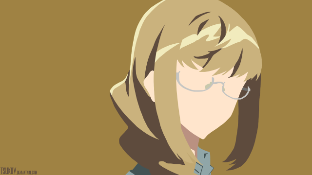 Woman glasses blue shirt looking free wallpaper for desktop - medium preview image