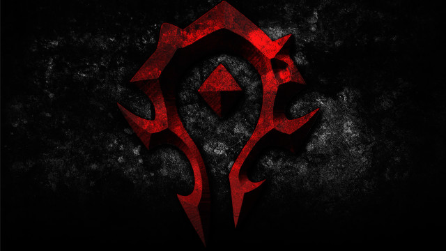 Red black logo dark background #5 free wallpaper for desktop - medium preview image