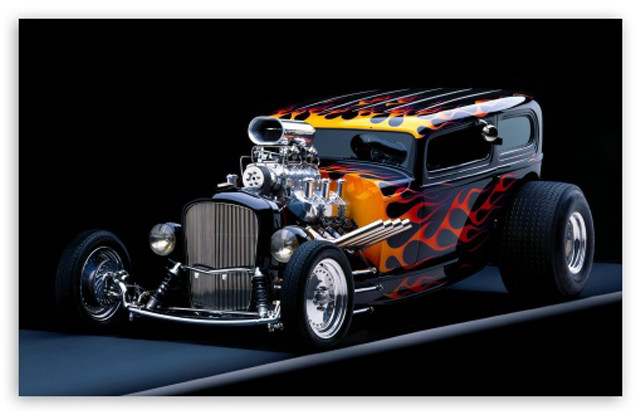 Hot rod flames hood vents #6 free wallpaper for desktop - medium preview image