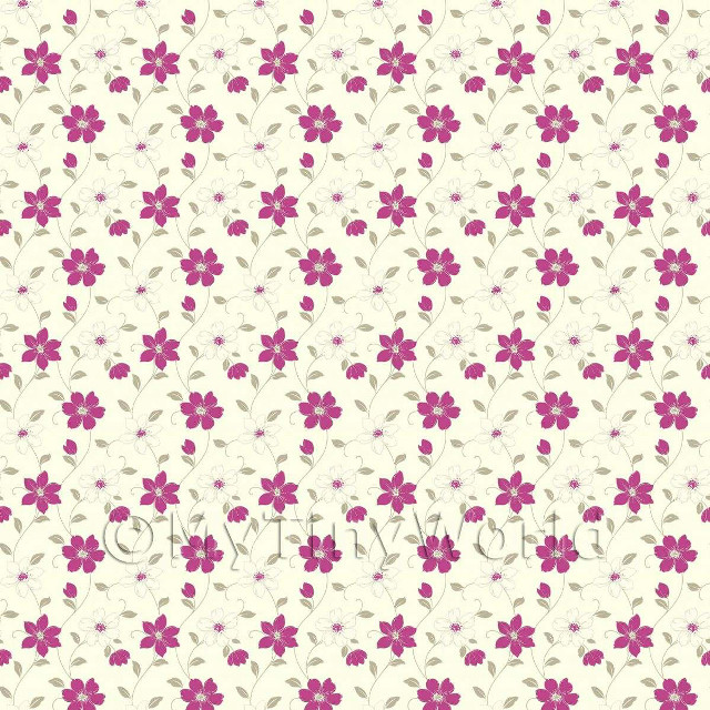 White pink flower pattern leaves free wallpaper for tablet - medium preview image