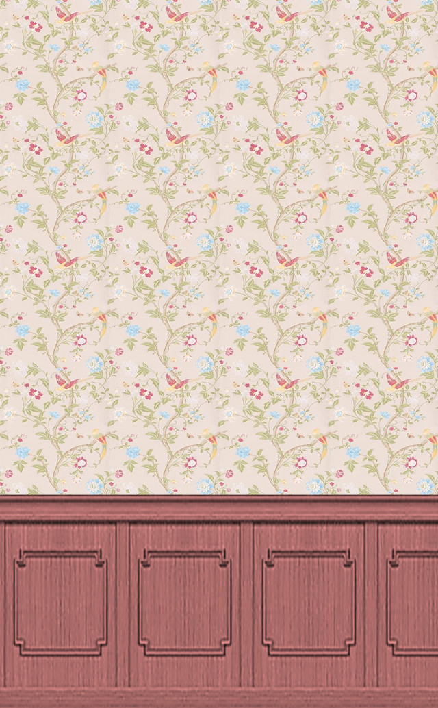 Flower pattern door window red free wallpaper for mobile - medium preview image