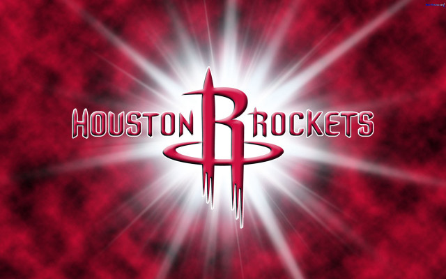 Houston rockets logo red background free wallpaper for desktop - medium preview image