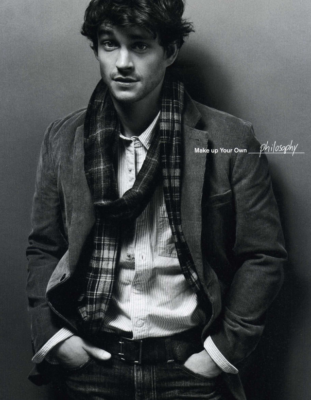 Man jacket tie standing wall free wallpaper for mobile - medium preview image