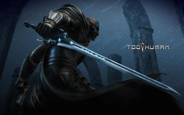 Man armor sword dark room free wallpaper for desktop - medium preview image