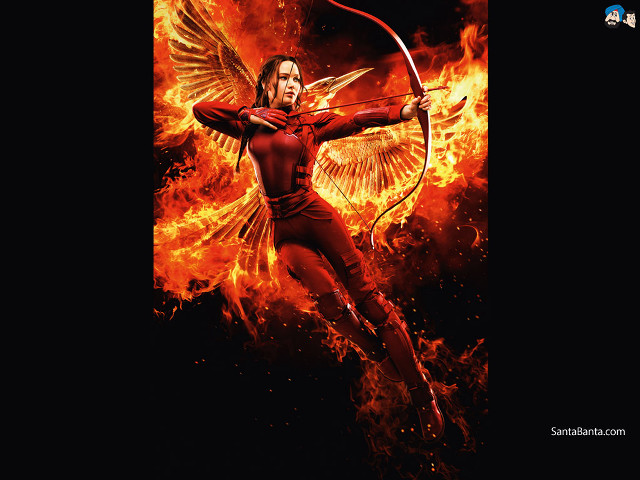 Woman red outfit bow arrow #2 free wallpaper for desktop - medium preview image