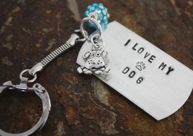 Dog tag blue bead love free wallpaper for desktop - medium preview image
