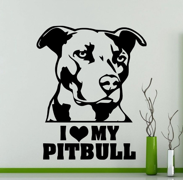 Dog wall sticker i love free wallpaper for tablet - medium preview image