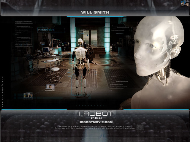 Robot standing room head arm free wallpaper for desktop - medium preview image