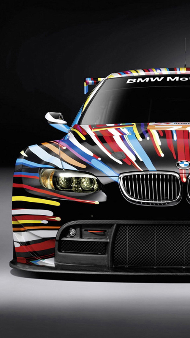 Colorful ribbons car hood decoration free wallpaper for mobile - medium preview image