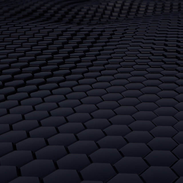 Black background hexagonal tiles pattern free wallpaper for tablet - medium preview image