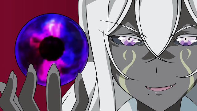 Woman purple ball red background free wallpaper for desktop - medium preview image