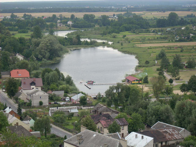 Lake trees houses boat water free wallpaper for desktop - medium preview image