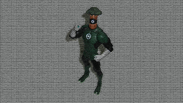 Man green suit hat running free wallpaper for desktop - medium preview image