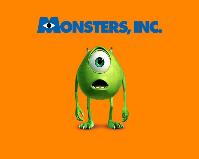 Green monster surprised look eyes free wallpaper for desktop - medium preview image