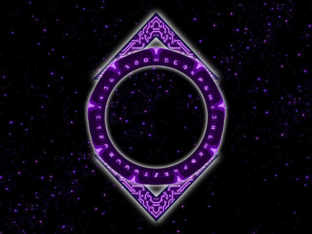 Purple black background circular design #2 free wallpaper for desktop - medium preview image