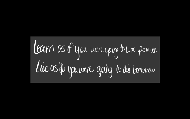 Black and white quote tattoo free wallpaper for desktop - medium preview image