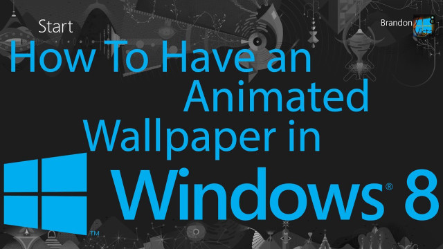 Black white animated wallpaper windows8 free wallpaper for desktop - medium preview image