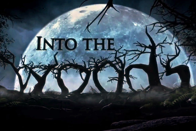 Creepy woods full moon gothic free wallpaper for desktop - medium preview image