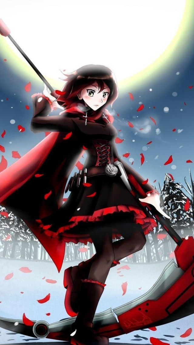 Woman red dress black hat #3 free wallpaper for mobile - medium preview image