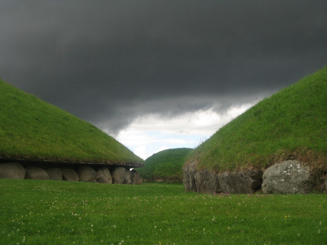 Grass houses lush field stormy free wallpaper for desktop - medium preview image