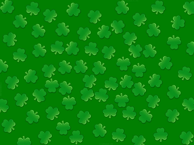 Green shamrocks st patricks day free wallpaper for desktop - medium preview image